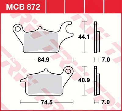 TRW disc brake pads MCB872