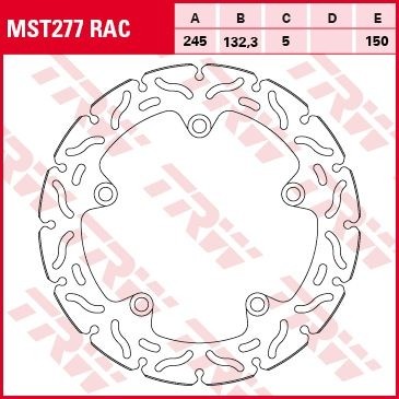 TRW disques de frein fixe MST277RAC