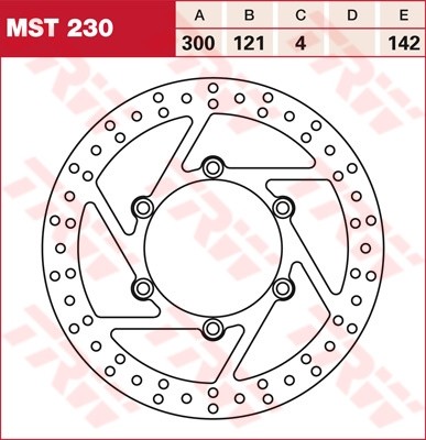 TRW Bremsscheibe starr MST230