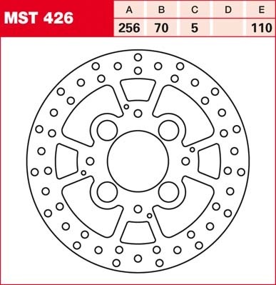 TRW Bremsscheibe starr MST426