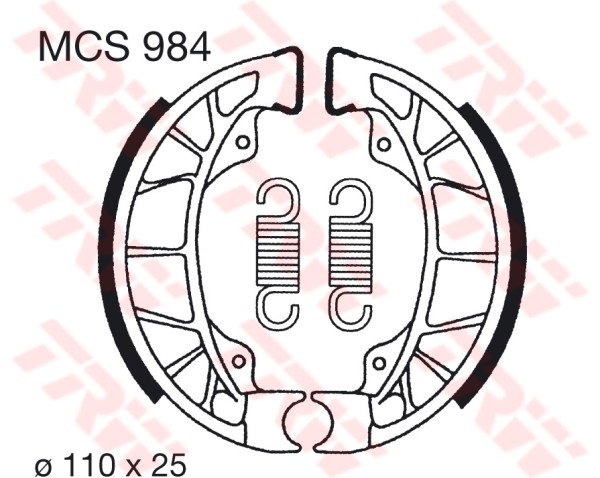 TRW mâchoires de frein MCS984