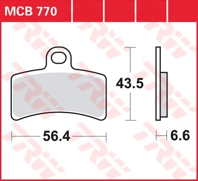 TRW plaquette de frein à disque MCB770