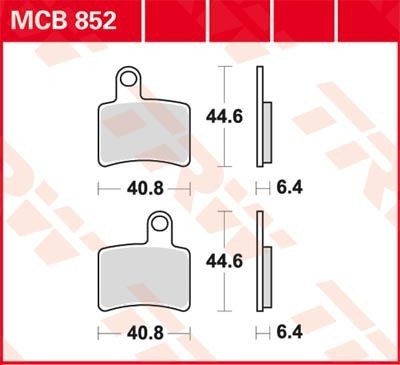 TRW plaquette de frein à disque MCB852