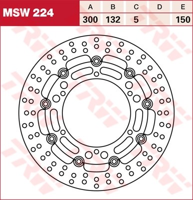 TRW brake disc floating MSW224