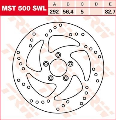 TRW brake disc fixed MST500SWL