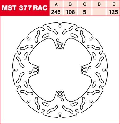 TRW RACING brake disc fixed MST377RAC