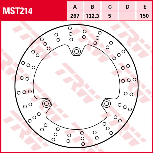 TRW disques de frein fixe MST214