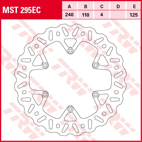 TRW brake disc fixed MST295EC