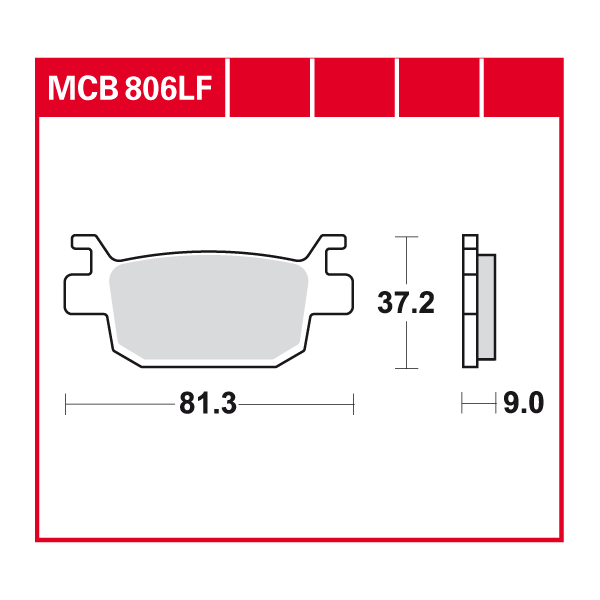 TRW plaquette de frein à disque MCB806